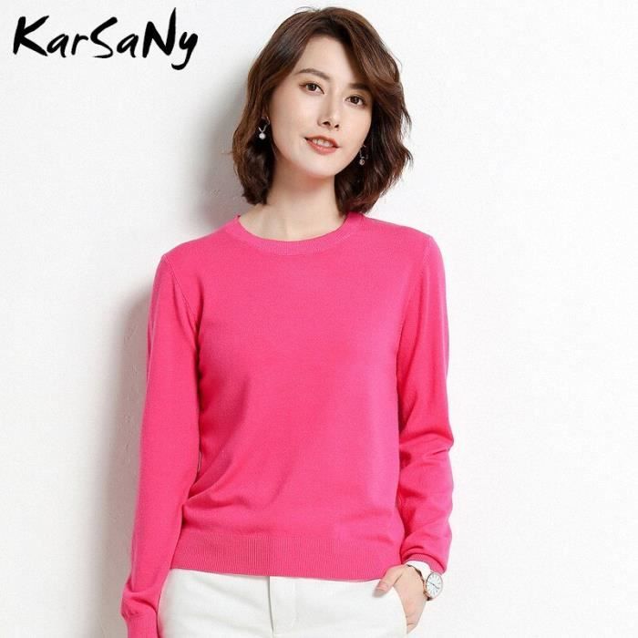 Pull Femme Louche Taille 14 - Jaune Polyester - Manches Longues - Occasion
