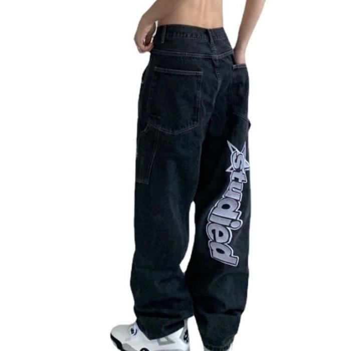 Jeans Droit Femme Surdimensionné - Taille Haute, Coupe Décontractée, Denim Fin - 10