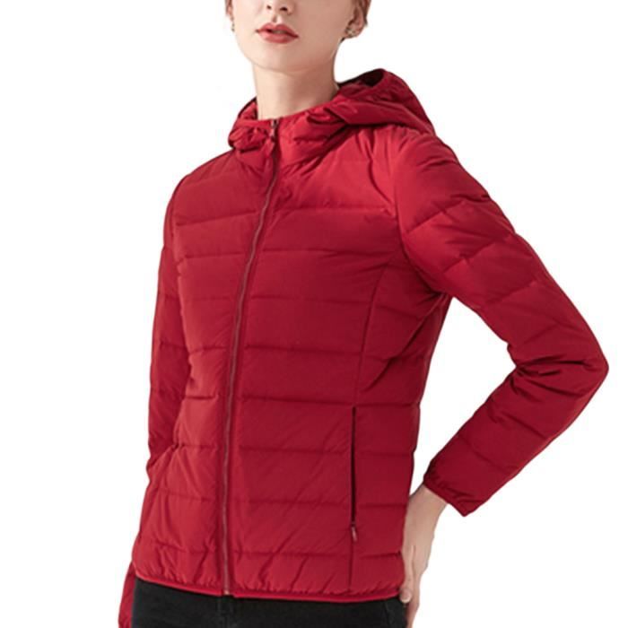 Veste Polaire REI Femme - Rouge - Taille S - Capuche Légère Avec Poches Zippées