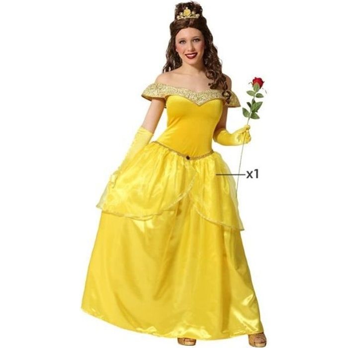 Déguisement Femme Princesse Jaune Belle - ATOSA - Costume Renaissance ou  Contes de Fées - Disney Princesses - Cdiscount Jeux - Jouets