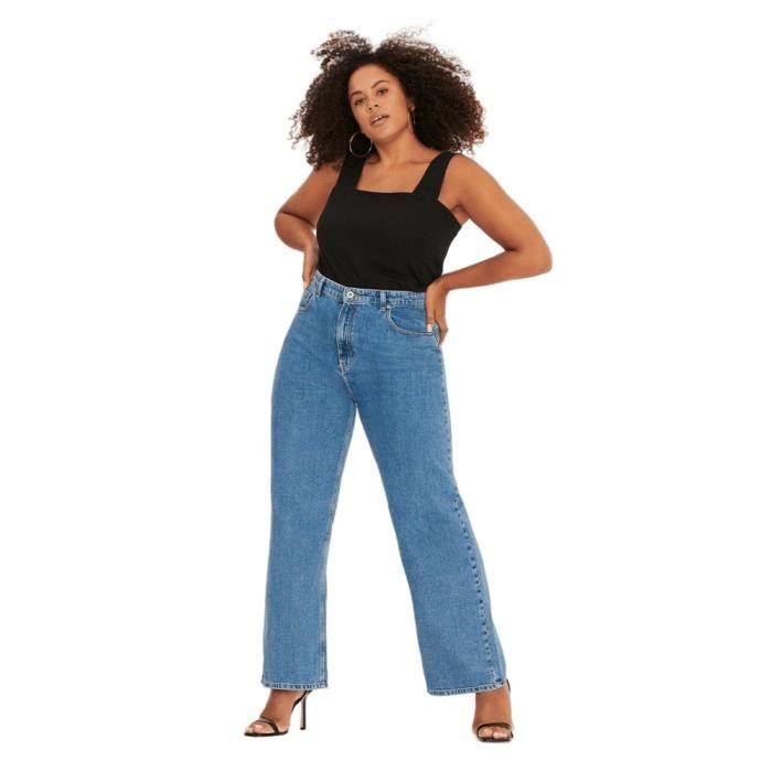 Jeans Femme Dorothy Perkins Taille 12R - Jambes Fines 32L - Délavé Bleu Foncé - Occasion