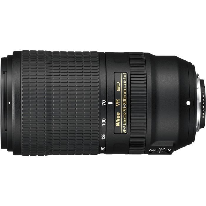 Nikon AF-P 70-300 mm f/4.5-5.6E et téléobjectif VR pour Appareil Photo Reflex numérique Noir