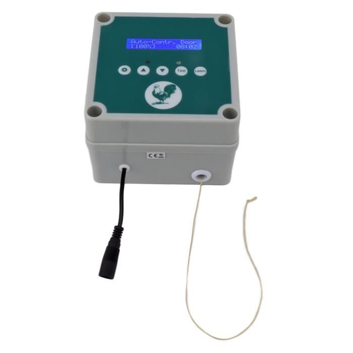 Meilleurs prix pour OMABETA Contrôleur de porte de poulailler à détection de lumière Contrôleur automatique de porte de poulailler IP44, jardin filet