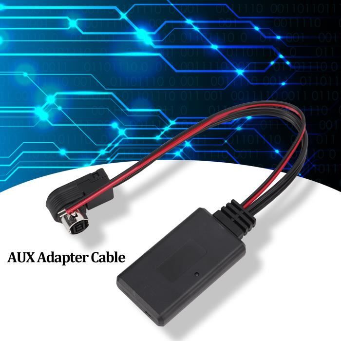 Adaptateur Bluetooth AUX-in EBTOOLS Pour Autoradio Alpine 2009+ - Remplace KCE-237B, Version 5.0, Micro Amovible