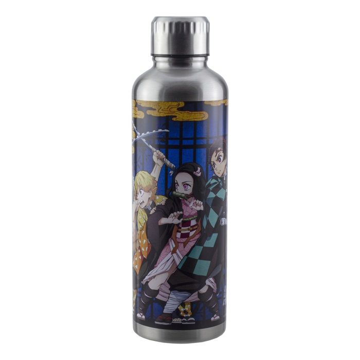 Gourde En Verre Demon Slayer 50 Cl - Avec étui Néoprène Tanjiro - Verre Borosilicate, étanche Et Lavable - Idéale Pour Boisson Chaude Ou Froide