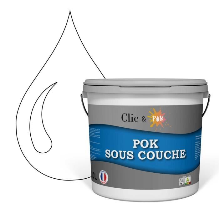 Peinture acrylique murs et plafond blanc mat 10L