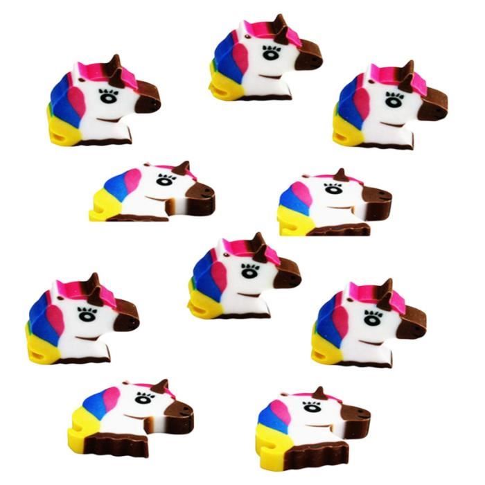 10 Pieces Mignon Dessin Anime Licorne Gomme Fournitures Scolaires Classe Recompenses Papeterie Cadeau Pour Theiere Electrique Achat Vente Pack Ecriture 10 Pieces Mignon Dessin Anime Cdiscount