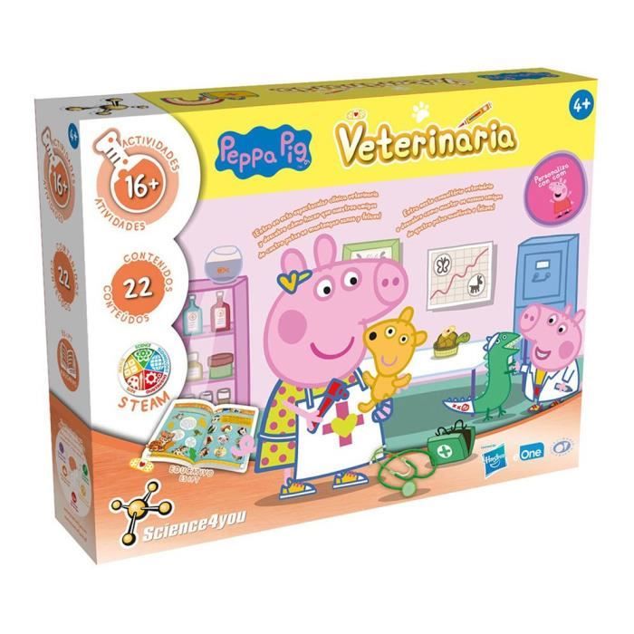 Meilleurs prix pour SCIENCE FOR YOU- Jeu Peppa Pig vtrinaire pour Aider  Garder Les Animaux en Bonne sant. avec 16 activits, 80002989, Multicolore