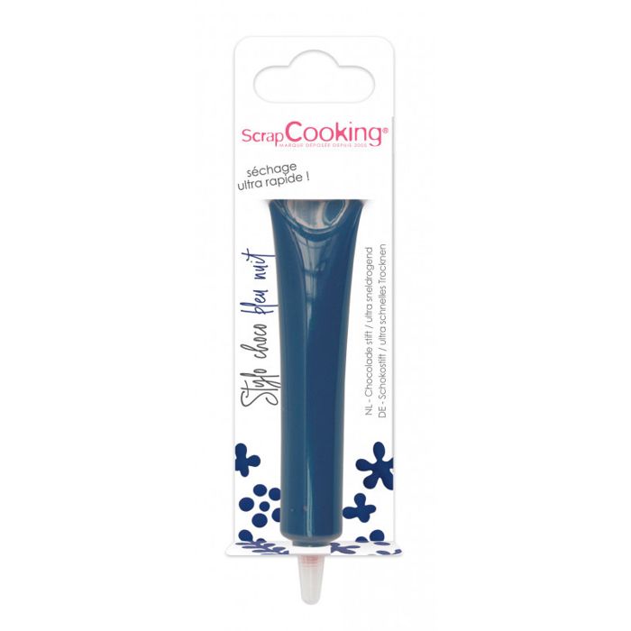 Stylo goût chocolat bleu nuit 25g - Scrapcooking Bleu