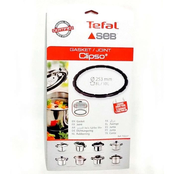 Seb Joint Inox Ø253 Pour Lave-linge 10L - Compatible Tefal Optima/Sensor - Réf 790364
