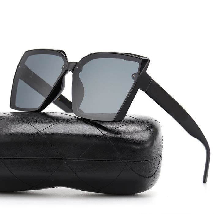SHARPHY Lunettes de soleil femme rétro grosse boite personnalité