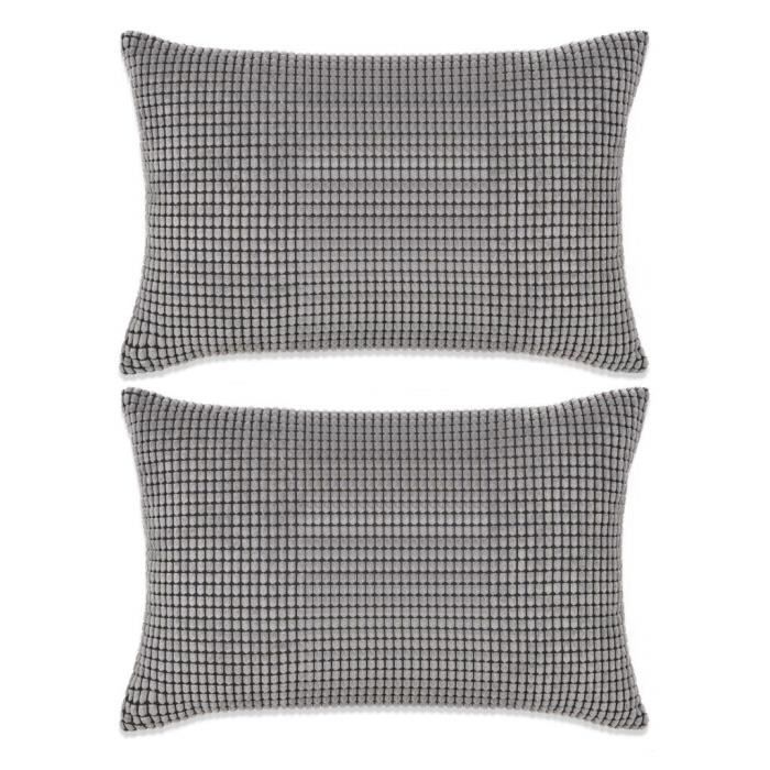 DON ALGOD/ÓN Housse de Coussin Gris 45 x 125 cm