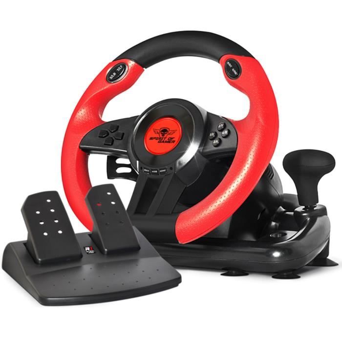 Spirit of Gamer Race Wheel Pro 1 USB Volant + pédales AnalogiqueNumérique PC Neuf - vue 2