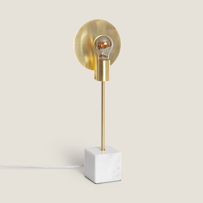 Lampe à Poser Marbre et Métal Argos Doré