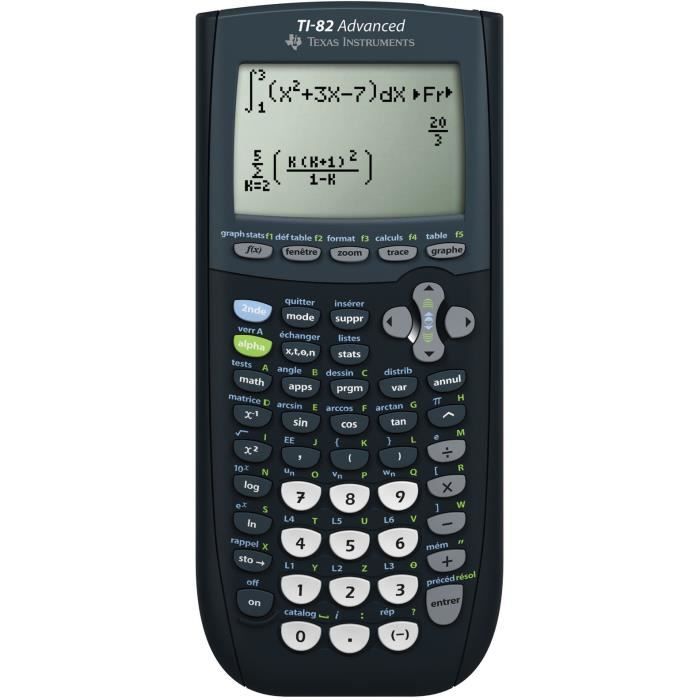 TEXAS INSTRUMENTS - Calculatrice - TI-82 Calculatrice scientifique Advanced