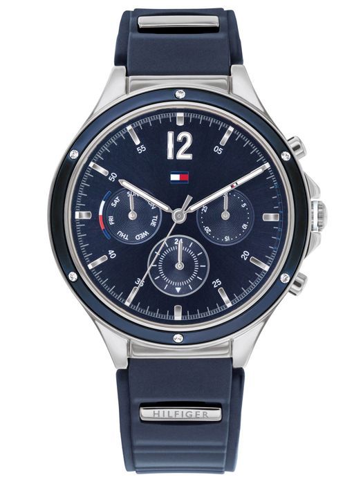 Tommy Hilfiger-Montre Multi-Cadrans pour Femmes à movement Quartz en Silicone - 1782281