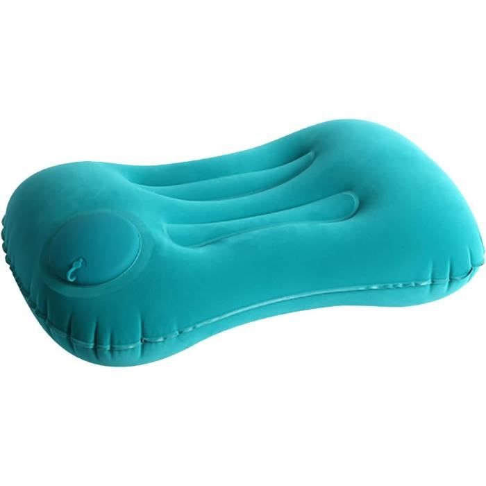 Oreiller Gonflable De Camping Ultra Léger - Tissu Soie De Lait, Compressible, Pour Voyage Et Bureau