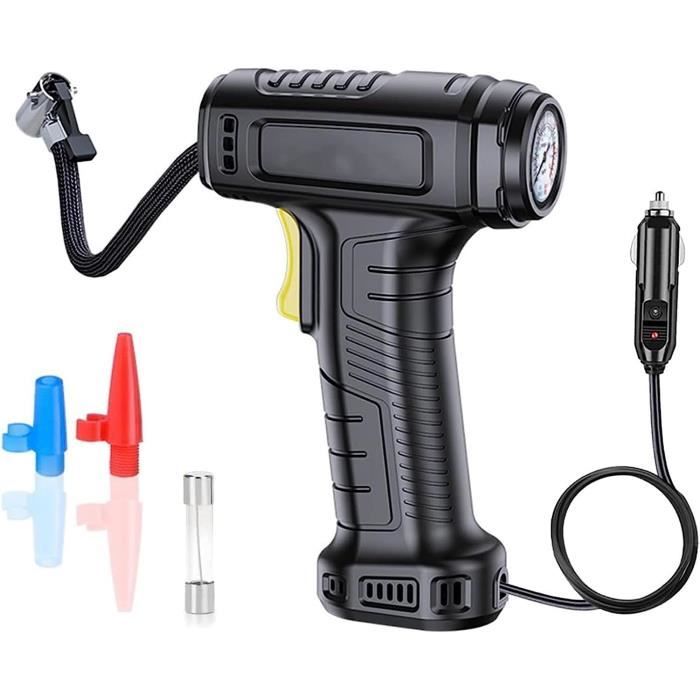 Gonfleur Électrique Portable SUNTATOP – 1,38 Bar, 200 Lumens, Batterie 1200 MAh Pour Ballons De Sport