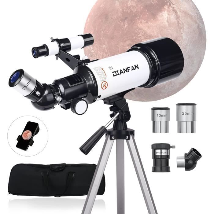 Télescope Astronomique Kit Complet Pro 400/70 Lunette HD Portable Puissant  pour Enfants et Adultes Débutants avec Instruction en Fra - Cdiscount  Appareil Photo