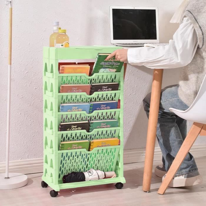 MENGDA Desserte à Roulettes à 3 étages, Organiseur De Rangement Multi-usages, Chariot De