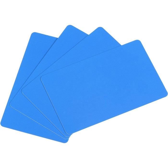 Sourcing Map Lot 50 Cartes PVC Vertes 14mil 85.6x54mm – Cartes Plastiques Vierges Pour Imprimante Badge & Graphique
