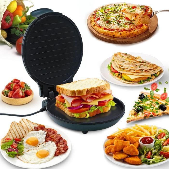 Grill Électrique Viande Multifonction UTEN, 1200W Grille Viande Rond