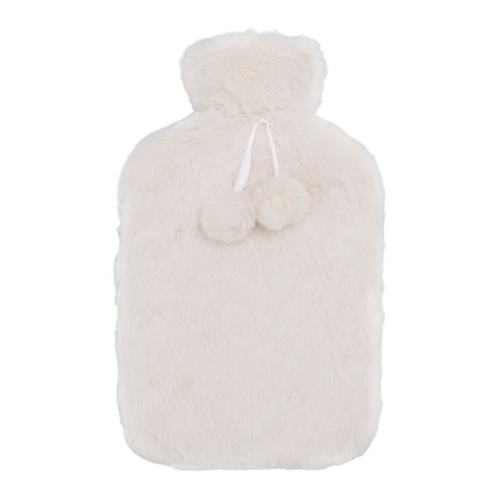 Bouillotte En Peluche 2 Litres - Beige - Douce Et Réconfortante - Neuf - Générique