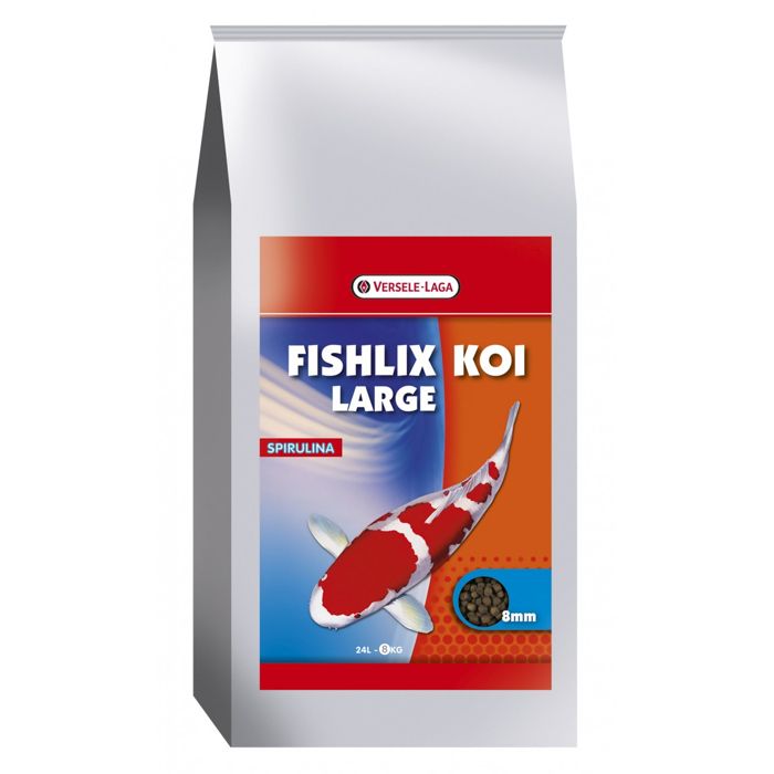 Comparer les prix de Granulés flottants Fishlix Koi Large 8 mm - VERSELE-LAGA - 8kg - pour poissons d'eau froide
