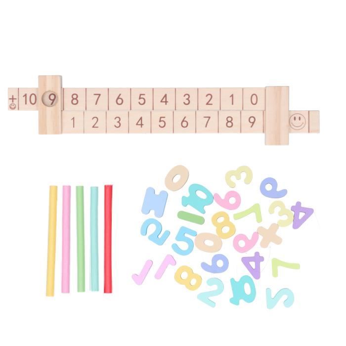 100 Bâtons De Comptage En Bois – Jouet éducatif Mathématiques – Couleurs Vives – Pour Enfants Dès 2 Ans