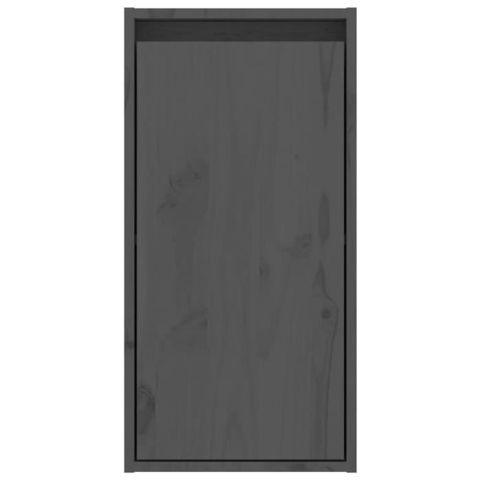 Armoire murale Gris VIDAXL 30x30x60 cm Bois de pin massif