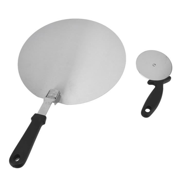 Aslanka Kit Pizza - Pelle Aluminium Pliable, Coupe-Pizza Et Roulette - Accessoire Four