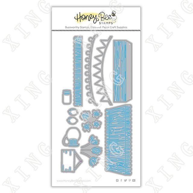 Matrice De Découpe Métal Nid D'abeille - 12.7x5.1cm, Pour Scrapbooking, Cartes Et Gaufrage