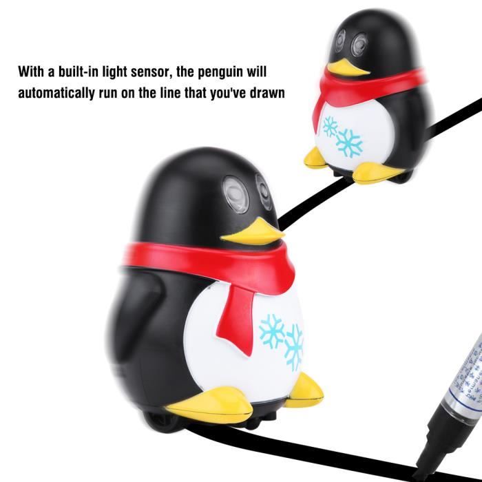 Meilleurs prix pour ZERODIS Jouet inductif Beau pingouin magique à induction automatique suivre le modèle animal de jouet de ligne dessinée ( + 117262