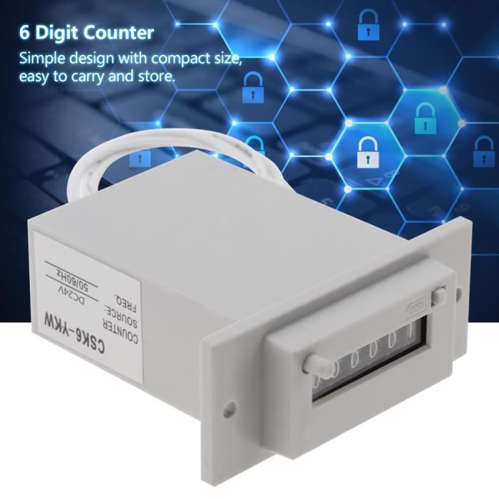 Compteur Électromagnétique DC 12V - Polyvalent - CSK - Neuf