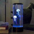 Lampe Meduse Lampe A Lave Aquarium Réservoir Veilleuse Changeante de Couleur avec Télécommande,Lumière d'ambiance Jellyfish L[~195]-1
