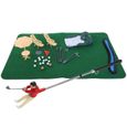HAPPY-Jouet de jeu de golf Kit de Jeu de Mini Golf Intérieur Jouet de Golf avec Coussin Putter Balle Chaises pour Enfants-1