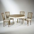 Table en bois certifié FSC® blanc - ROBIN DES BOIS - FLORENCE - Ovale - Extensible - 12 personnes-1