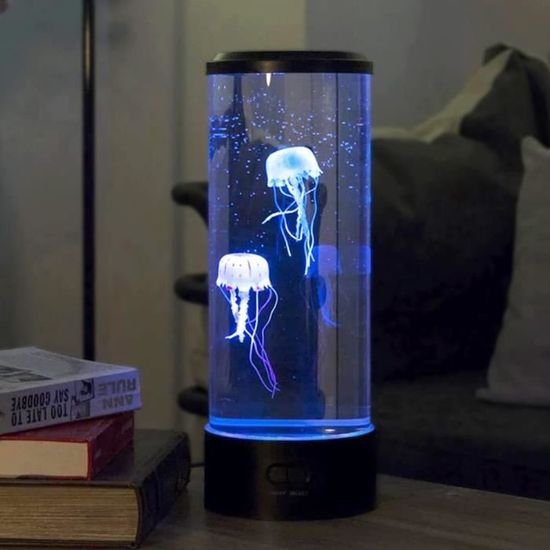 Lampe Méduse Vicloon - 7 Couleurs Changeantes + Bruit Blanc - Ambiance Apaisante - USB Ou Piles