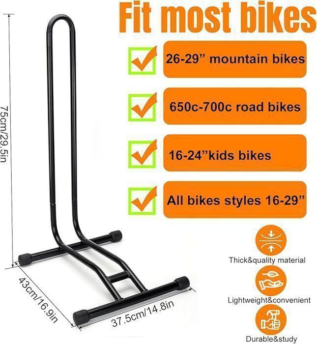 Râtelier vélo Pliable Porte-vélos autoportant pour VTT, vélos