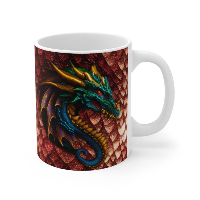 Tasse à Café En Céramique - Moriah Elizabeth - Funny Stands Water Cup Dinosaur - Rouge - 300 Ml - Plastique - Maison