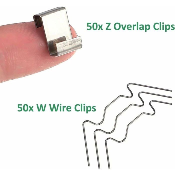 Kit Réparation Serre 230 Pièces – Clips W, Clips Z, Écrous & Boulons Aluminium Pour Vitres 3-4 Mm
