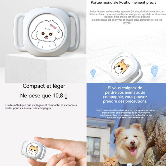 Mini GPS Tracker M10 – Localisateur Pour Chien, Chat, Enfant, Anti-perte, Neuf