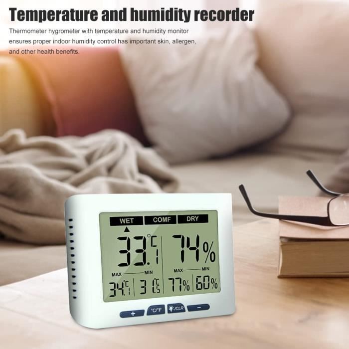 Thermomètre Hygromètre Professionnel, Intérieur Lcd Numérique — free download