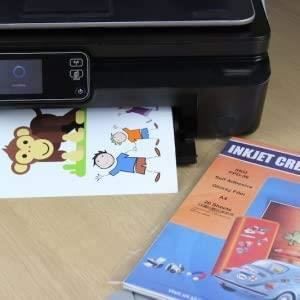 Papier Photo Auto-adhésif KOALA A4 - 50 Feuilles Brillant - Pour Imprimante Jet D'encre - Étiquettes Et DIY