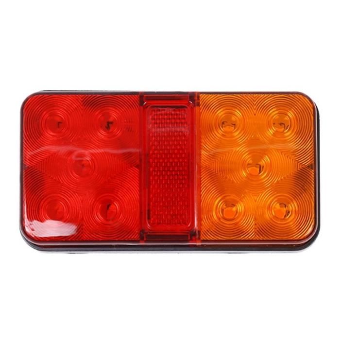 Jeu De 2 Feux Arrière Universels 7 Fonctions Pour Camion/remorque - E11, 12V, Dimensions 237x137x57mm - Neuf