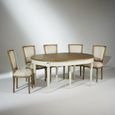 Table en bois certifié FSC® blanc - ROBIN DES BOIS - FLORENCE - Ovale - Extensible - 12 personnes-2