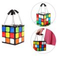 1 Pcs sac à main femme mignon Cube Rubik Magique Forme Mignon d'embrayage Cube magique-2