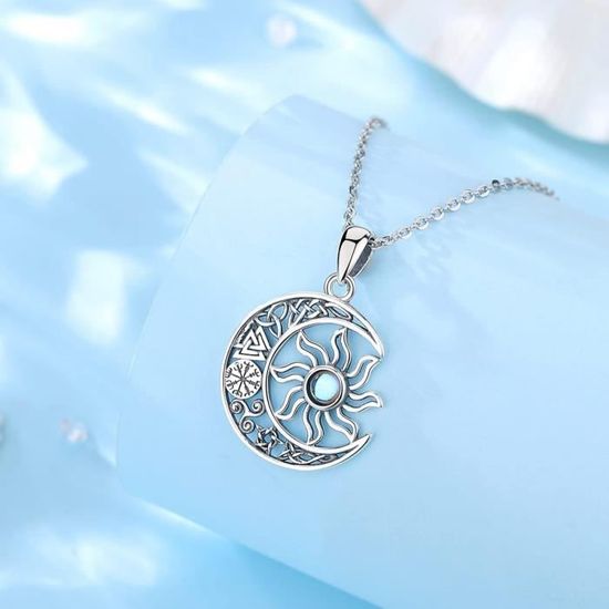 Collier Avec Pendentif Planète Et Univers Pour Femmes, Chaîne Couleur