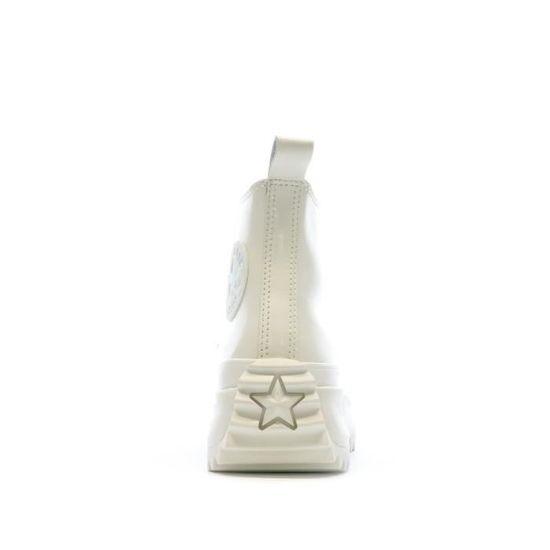 Baskets Blanche Femme Converse Run Star Vintage Blanc Cdiscount
