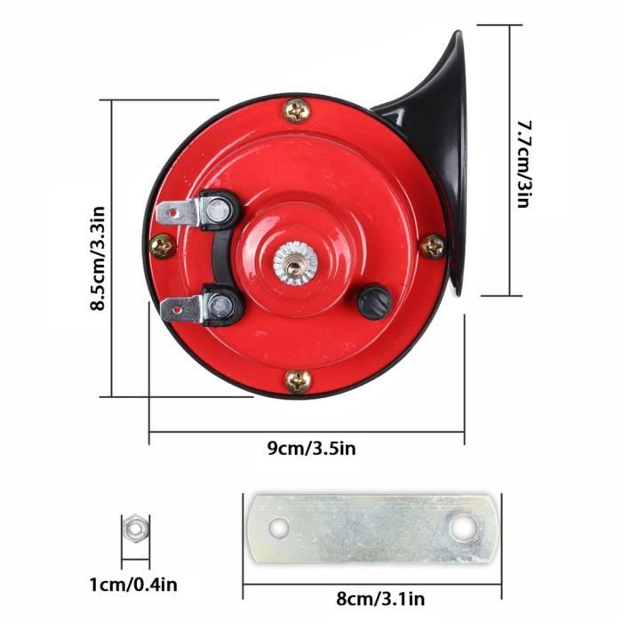 12V Sifflet étanche pour l'automobile l'avertisseur sonore KLAXON TROMPETTE  DE L'Escargot haut-parleur pour voiture - Chine Corne de l'automobile,  amplificateur de son